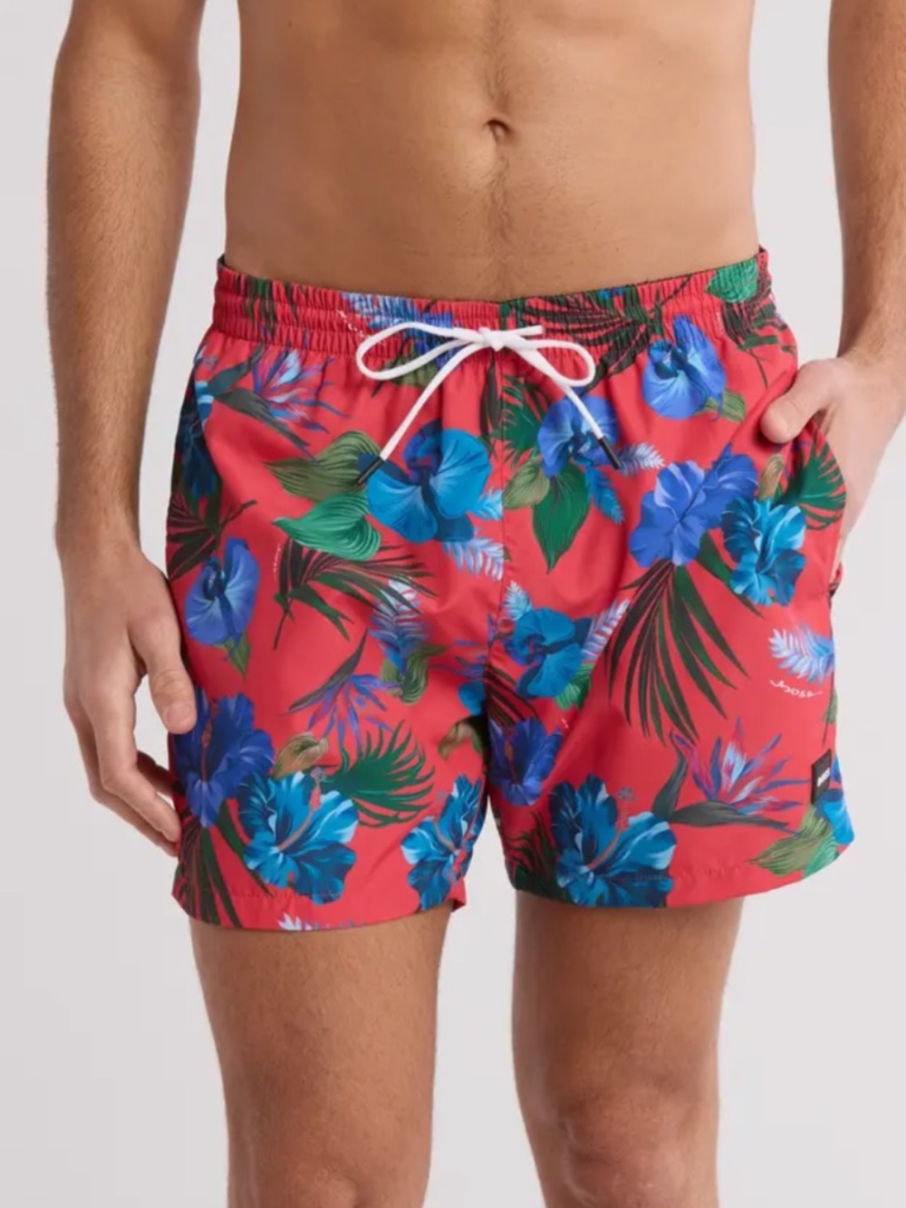 Boss Hugo Boss Piranha Swim Trunks in Medium Red Size Medium